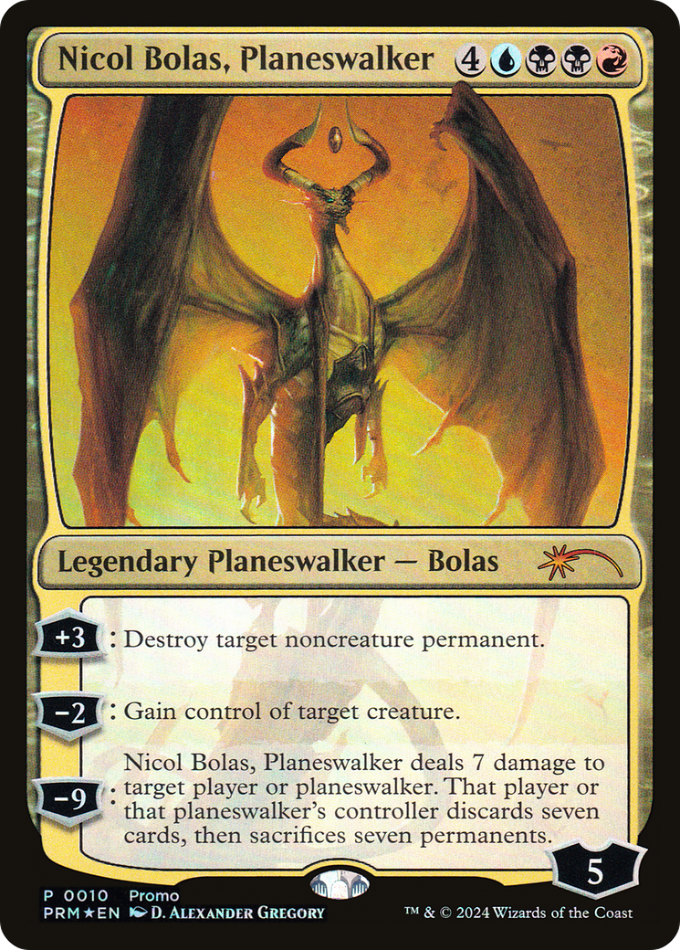 {R} Nicol Bolas, Planeswalker [Media Promos] [PRM 010]