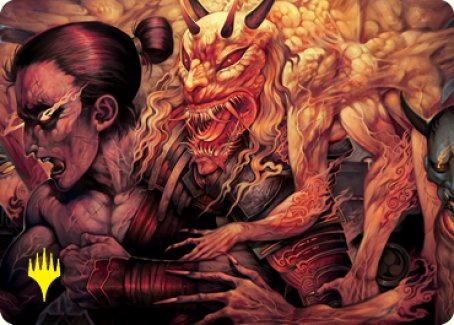 {A} Gift of Wrath Art Card (Gold-Stamped Signature) [Kamigawa: Neon Dynasty Art Series][GS ANEO 011]