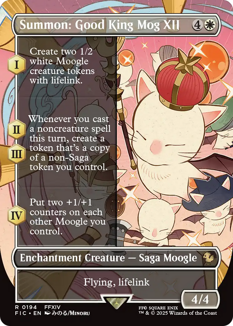{R} Summon: Good King Mog XII (Borderless) [FINAL FANTASY Commander][FIC 194]