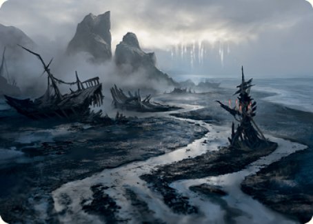 {A} Shipwreck Marsh Art Card [Innistrad: Midnight Hunt Art Series][AMID 075]