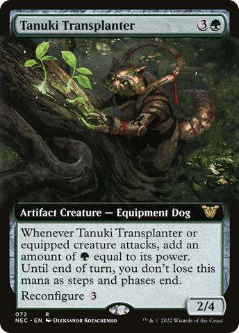 {R} Tanuki Transplanter (Extended Art) [Kamigawa: Neon Dynasty Commander][NEC 072]