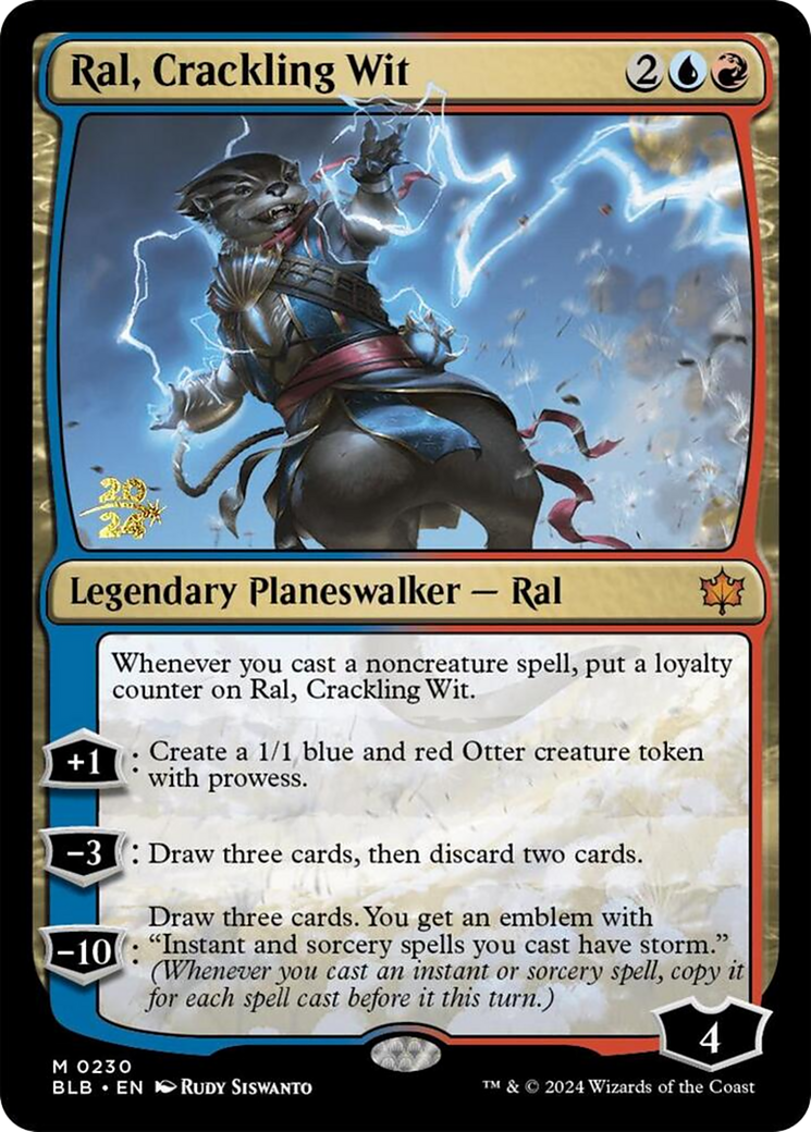 {@R} Ral, Crackling Wit [Bloomburrow Prerelease Promos][PR BLB 230]