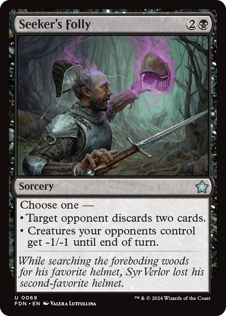 {@C} Seeker's Folly [Foundations][FDN 069]