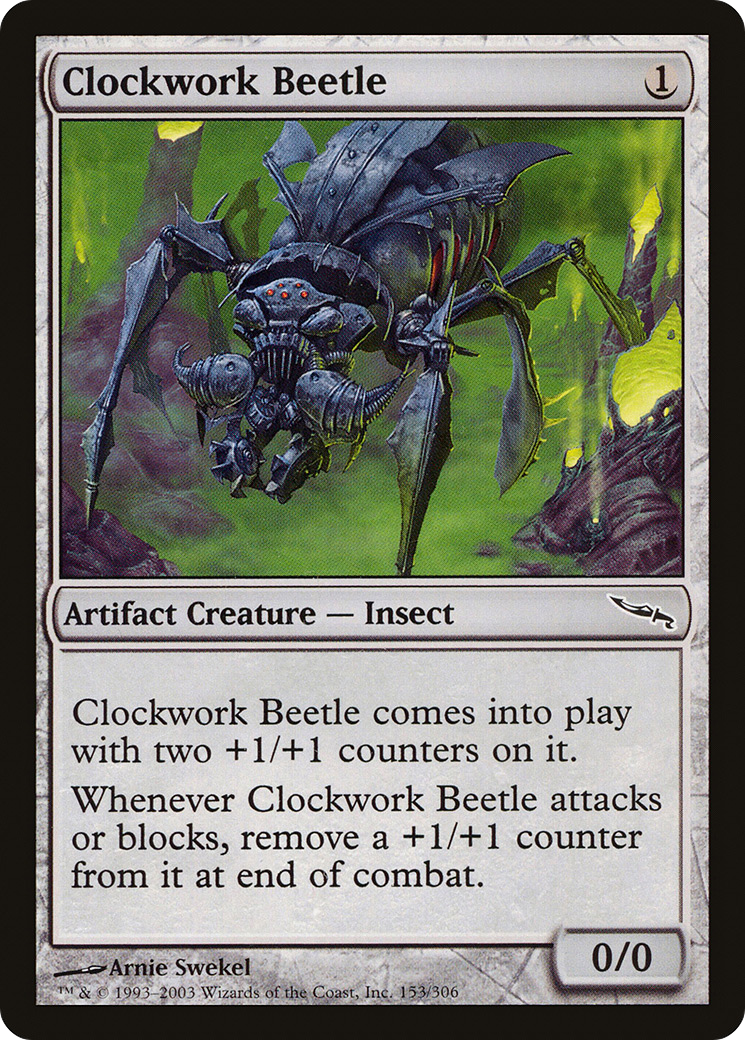{C} Clockwork Beetle [Mirrodin][MRD 153]