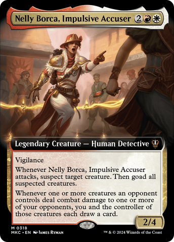{R} Nelly Borca, Impulsive Accuser (Extended Art) [Murders at Karlov Manor Commander][MKC 318]