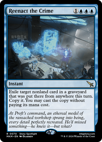 {R} Reenact the Crime (Promo Pack) [Murders at Karlov Manor Promos][PP MKM 070]