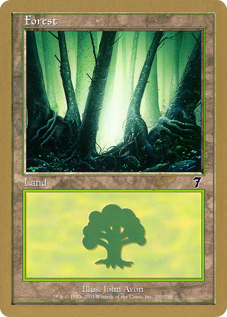 {B}[GB WC02 RL330] Forest (rl330) (Raphael Levy) [World Championship Decks 2002]