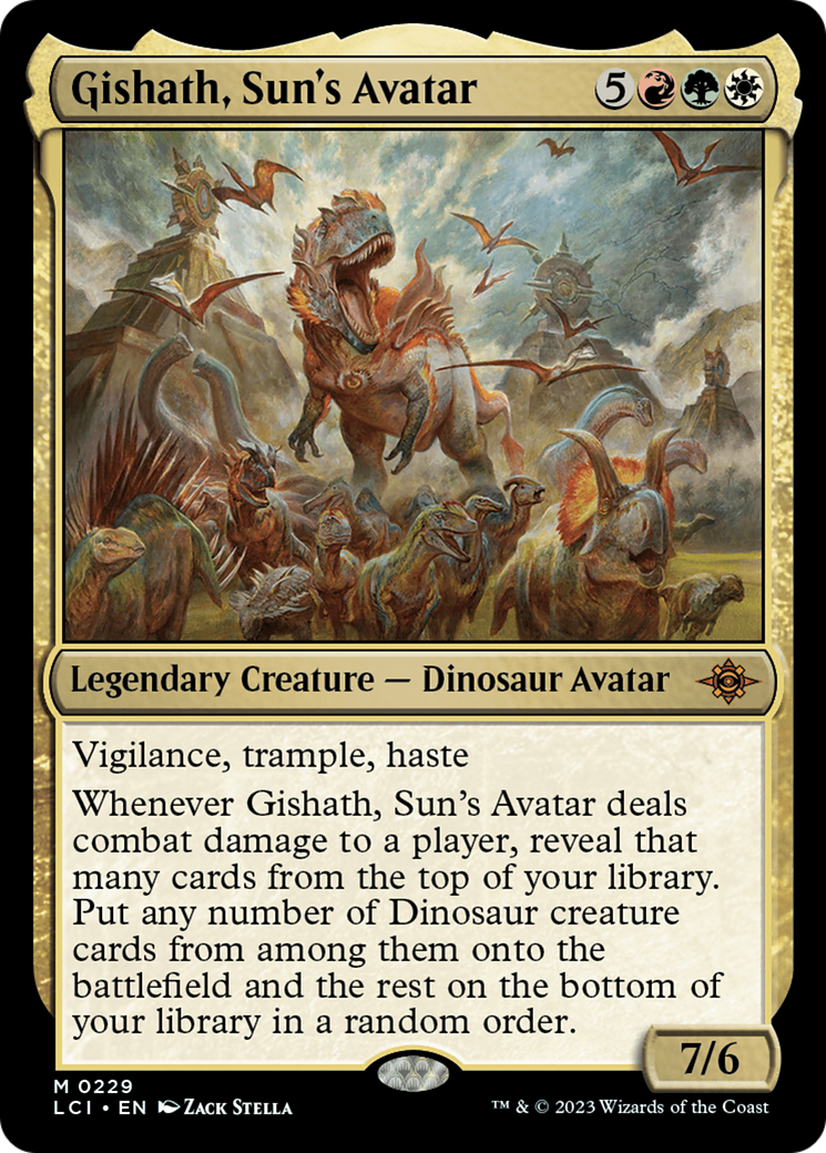 {@R} Gishath, Sun's Avatar [The Lost Caverns of Ixalan][LCI 229]