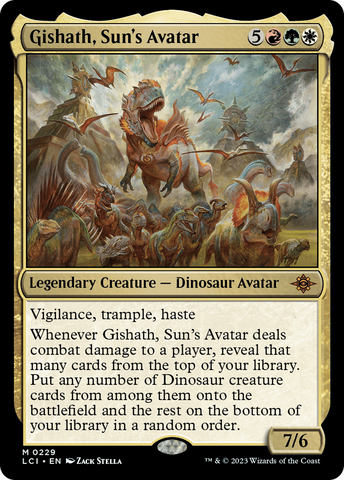 {@R} Gishath, Sun's Avatar [The Lost Caverns of Ixalan][LCI 229]