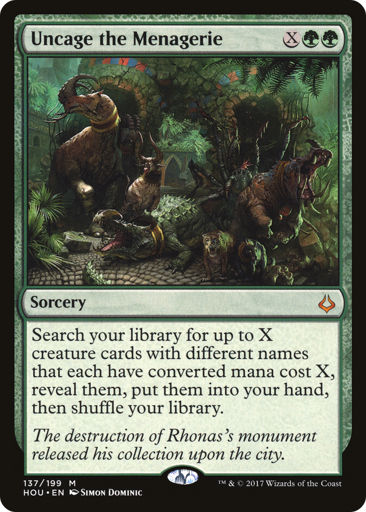 {R} Uncage the Menagerie [Hour of Devastation][HOU 137]