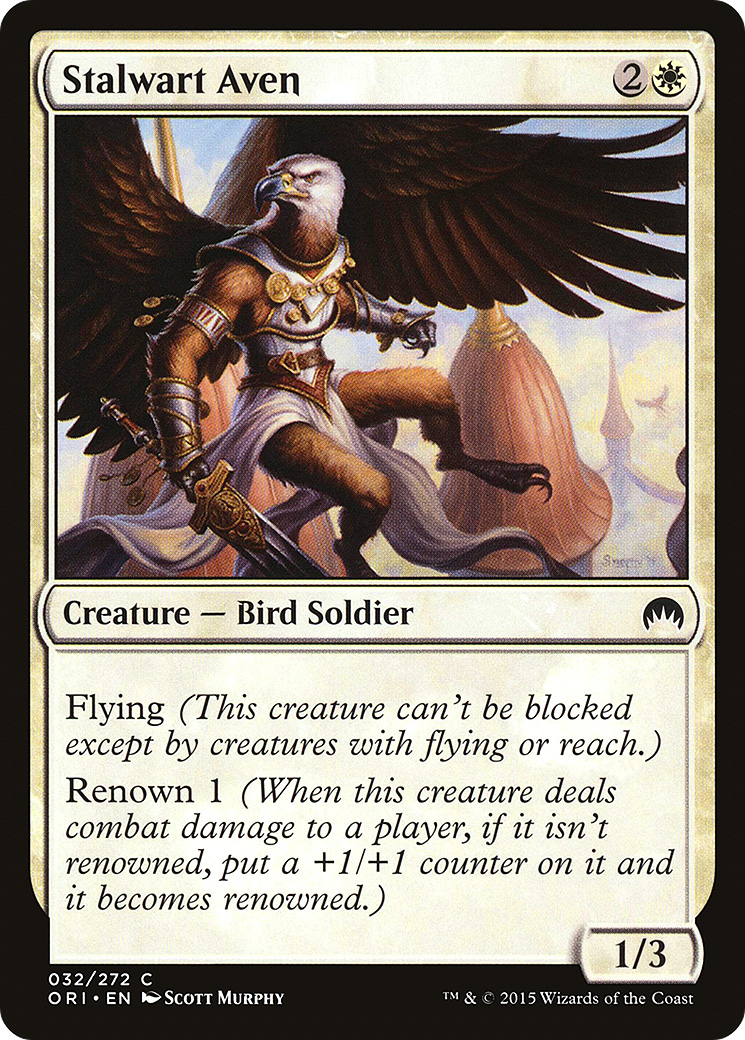 {C} Stalwart Aven [Magic Origins][ORI 032]