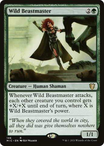 {R} Wild Beastmaster [Innistrad: Midnight Hunt Commander][MIC 146]