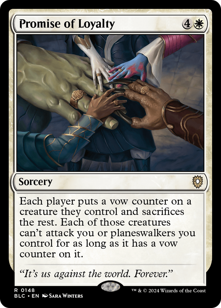 {R} Promise of Loyalty [Bloomburrow Commander][BLC 148]