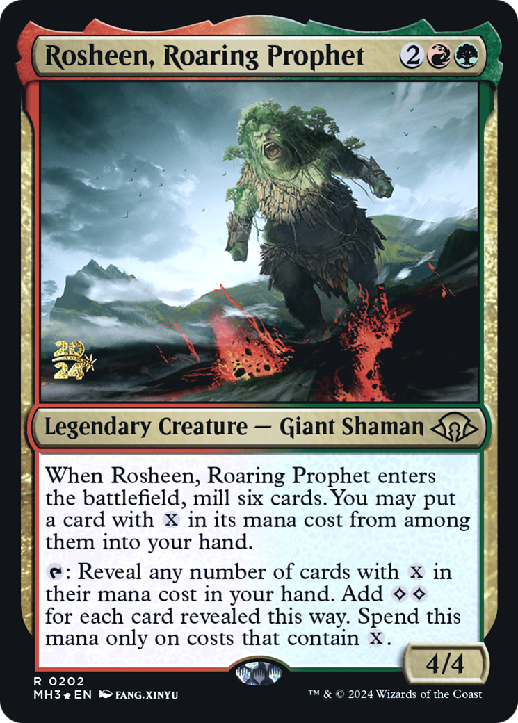 {R} Rosheen, Roaring Prophet [Modern Horizons 3 Prerelese Promos][PR PMH3 202]