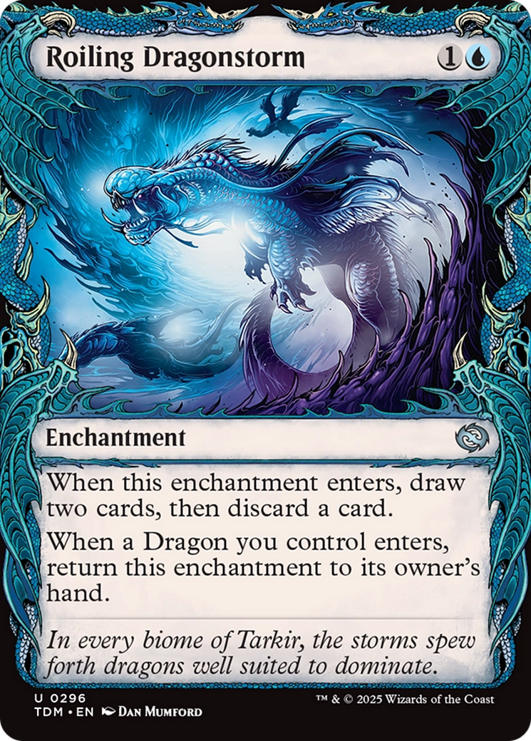 {@C} Roiling Dragonstorm (Showcase) [Tarkir: Dragonstorm][TDM 296]