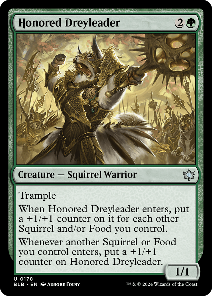 {@C} Honored Dreyleader [Bloomburrow][BLB 178]