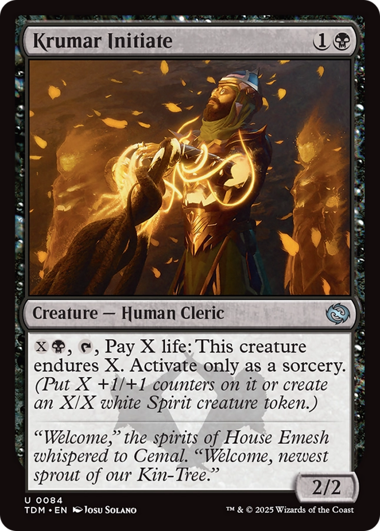 {@C} Krumar Initiate [Tarkir: Dragonstorm][TDM 084]