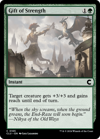 {C} Gift of Strength [Ravnica: Clue Edition][CLU 165]