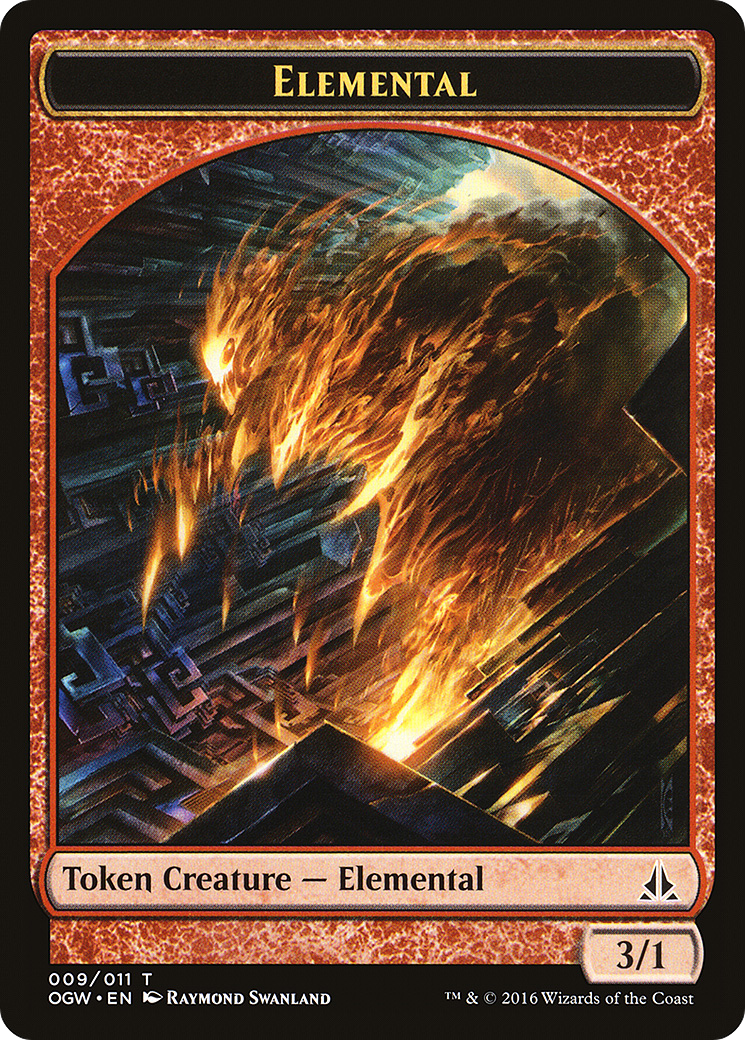{T} Elemental Token (009/011) [Oath of the Gatewatch Tokens][TOGW 009]
