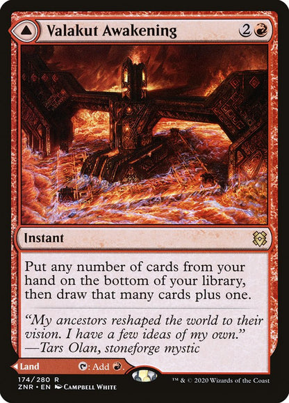 {R} Valakut Awakening // Valakut Stoneforge [Zendikar Rising][ZNR 174] - Misty Mountain Games
