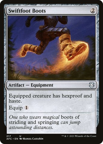 {C} Swiftfoot Boots [Dungeons & Dragons: Adventures in the Forgotten Realms Commander][AFC 217]