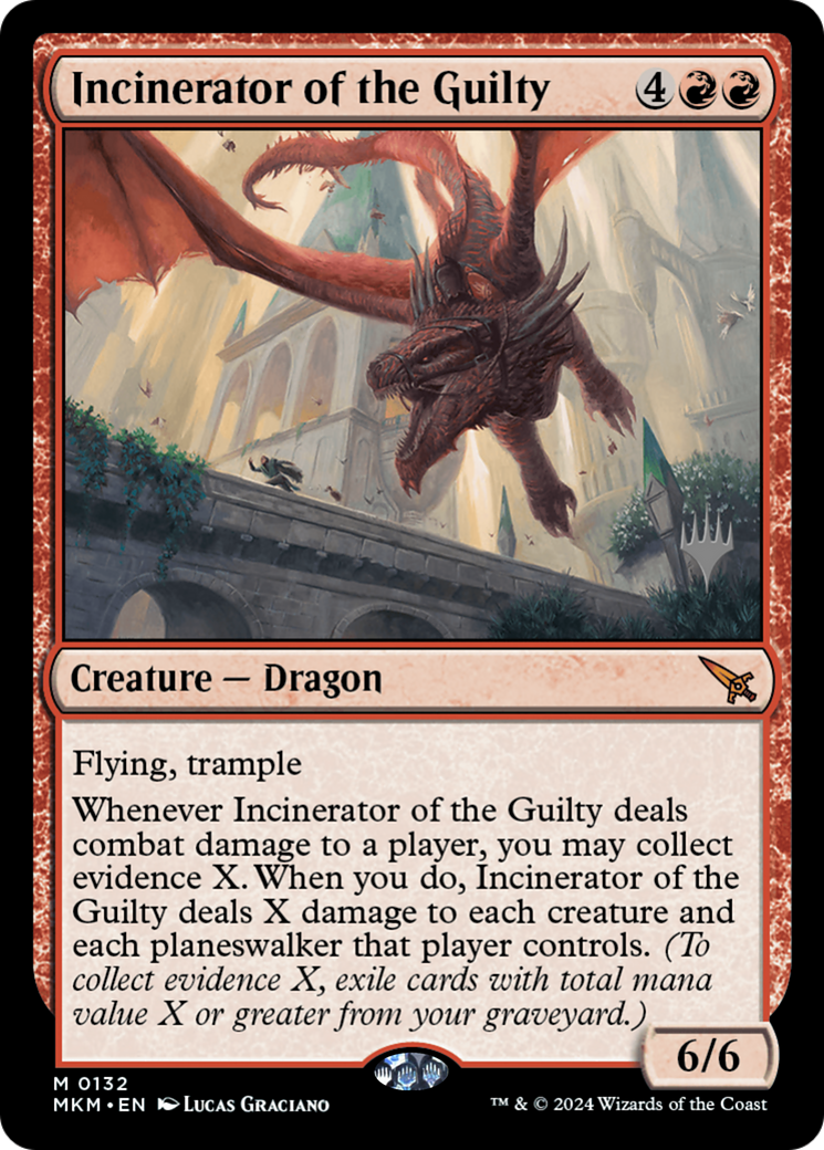 {R} Incinerator of the Guilty (Promo Pack) [Murders at Karlov Manor Promos][PP MKM 132]
