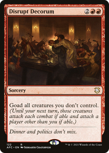 {R} Disrupt Decorum [Dungeons & Dragons: Adventures in the Forgotten Realms Commander][AFC 122]