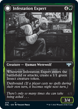 {C} Infestation Expert // Infested Werewolf [Innistrad: Double Feature][DBL 473]