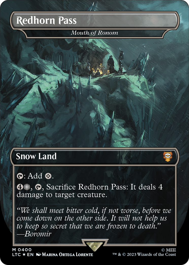 {R} Mouth of Ronom - Redhorn Pass (Surge Foil Realms and Relics) [The Lord of the Rings: Tales of Middle-Earth Commander][LTC 400]