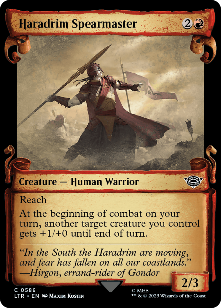 {C} Haradrim Spearmaster [The Lord of the Rings: Tales of Middle-Earth Showcase Scrolls][LTR 586]