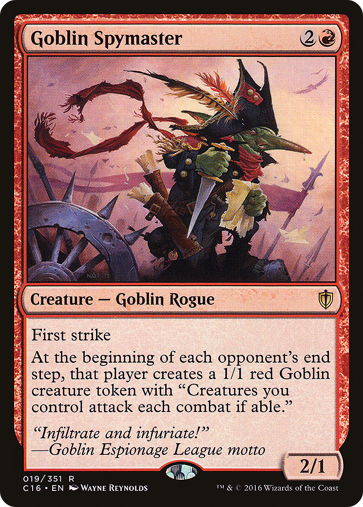 {R} Goblin Spymaster [Commander 2016][C16 019]