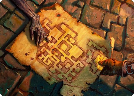 {A} Dungeon Map Art Card [Dungeons & Dragons: Adventures in the Forgotten Realms Art Series][AAFR 057]