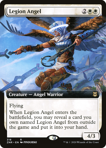 {R} Legion Angel (Extended Art) [Zendikar Rising][ZNR 318]