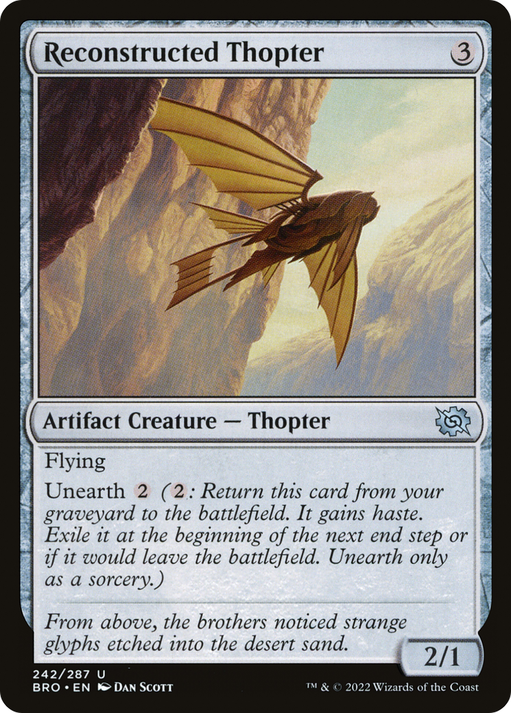 {C} Reconstructed Thopter [The Brothers' War][BRO 242]
