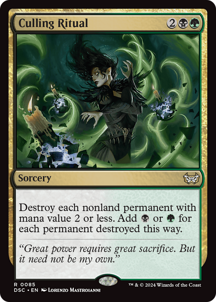 {R} Culling Ritual [Duskmourn: House of Horror Commander][DSC 085]