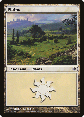{B}[ALA 232] Plains (232) [Shards of Alara]