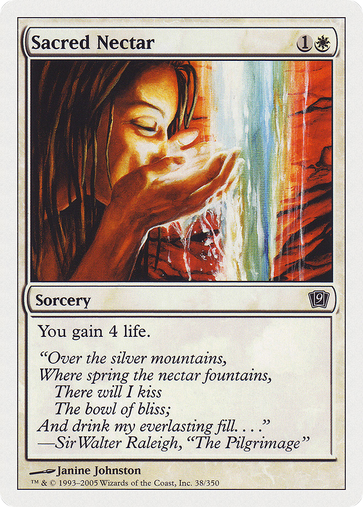 {C} Sacred Nectar [Ninth Edition][9ED 038]