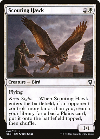 {C} Scouting Hawk [Commander Legends: Battle for Baldur's Gate][CLB 041]