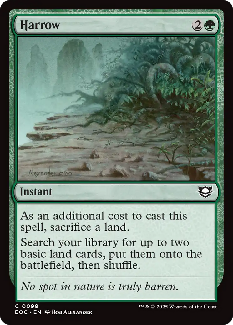 {@@ EOC C} Harrow [Edge of Eternities Commander][EOC 098]