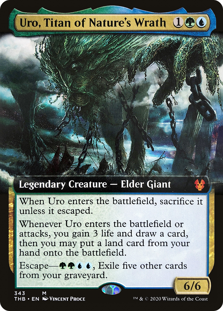 {R} Uro, Titan of Nature's Wrath (Extended Art) [Theros Beyond Death][THB 343] - Misty Mountain Games