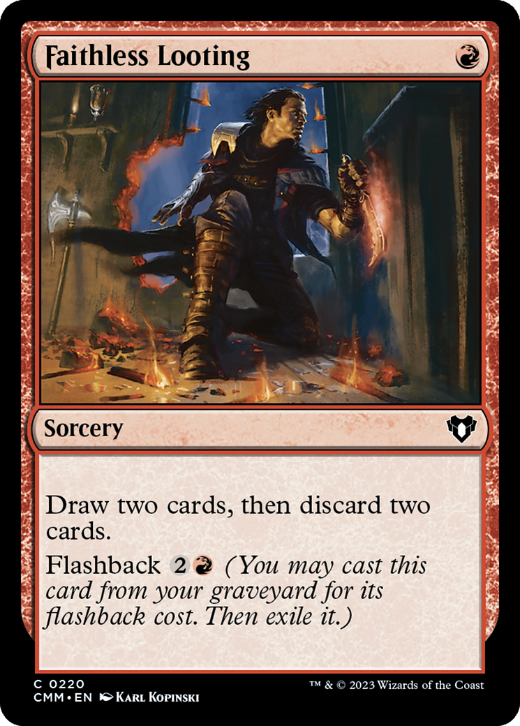 {C} Faithless Looting [Commander Masters][CMM 220]