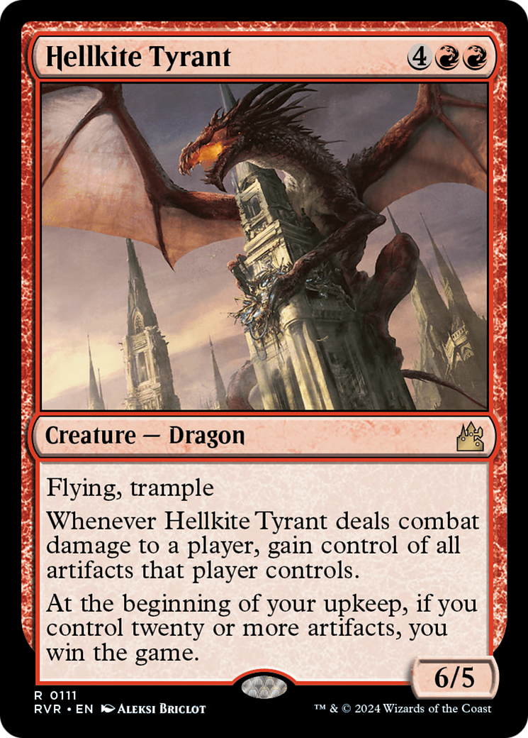 {R} Hellkite Tyrant [Ravnica Remastered][RVR 111]