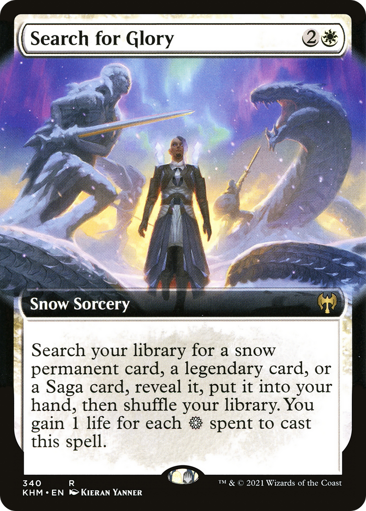 {R} Search for Glory (Extended Art) [Kaldheim][KHM 340]