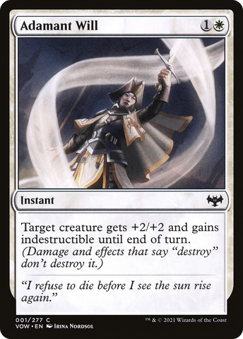 {C} Adamant Will [Innistrad: Crimson Vow][VOW 001]