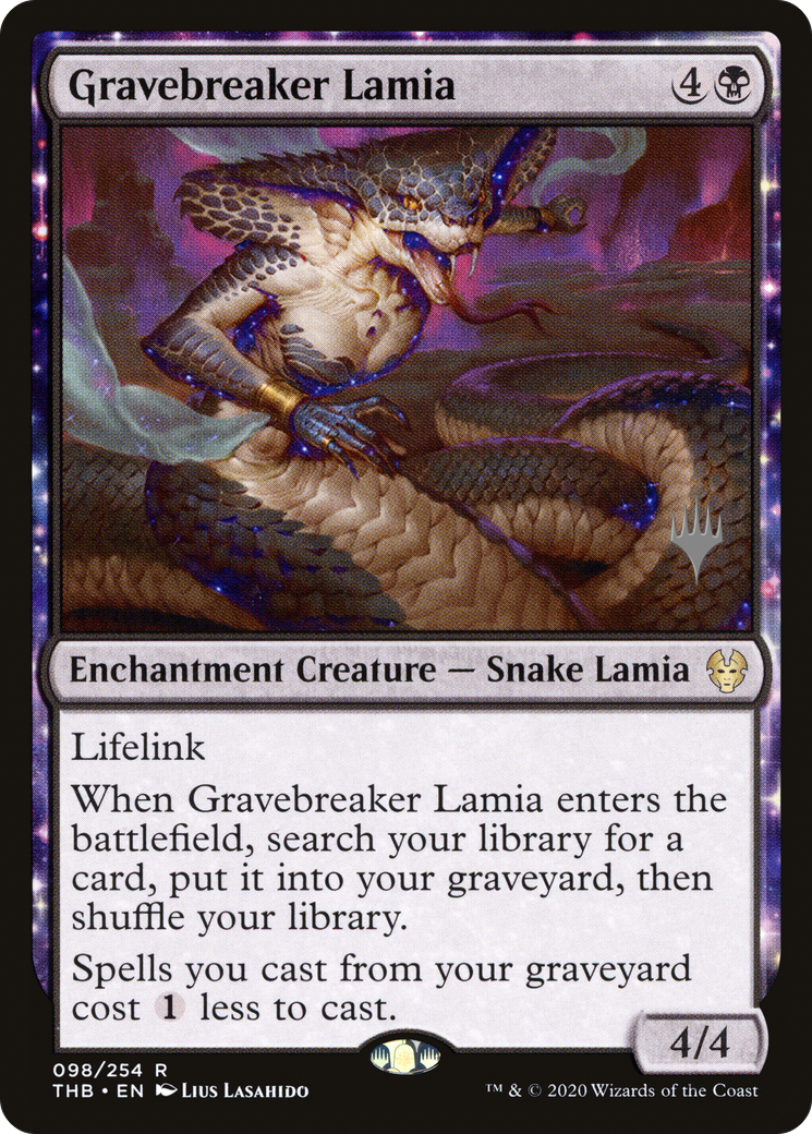 {R} Gravebreaker Lamia (Promo Pack) [Theros Beyond Death Promos][PP THB 098]