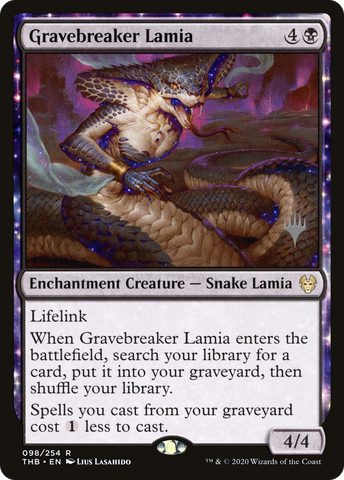 {R} Gravebreaker Lamia (Promo Pack) [Theros Beyond Death Promos][PP THB 098]