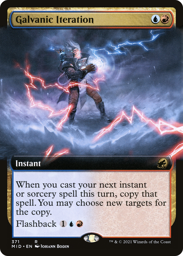 {R} Galvanic Iteration (Extended Art) [Innistrad: Midnight Hunt][MID 371]