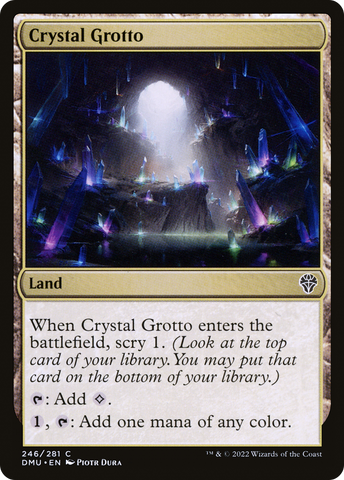 {C} Crystal Grotto [Dominaria United][DMU 246]