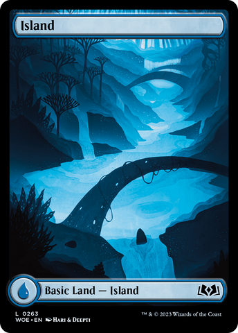 {B} Island (263) (Full-Art) [Wilds of Eldraine][WOE 263]