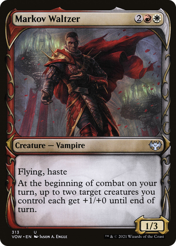 {C} Markov Waltzer (Showcase Fang Frame) [Innistrad: Crimson Vow][VOW 313]